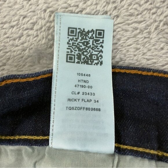True Religion NWT Ricky Flap 34 105446 Ricky Relaxed Straight Men's Sz 40x34 - Picture 7 of 10